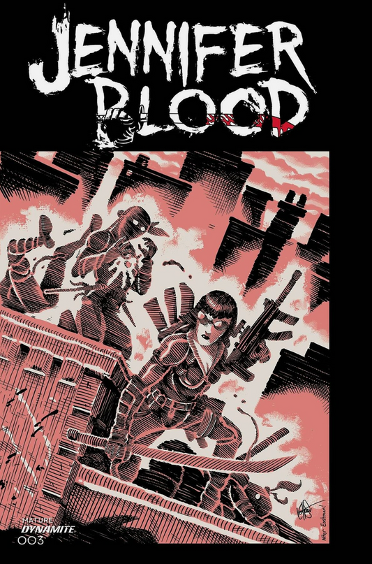 JENNIFER BLOOD #3 TMNT HOMAGE HAESER VARIANT 2021