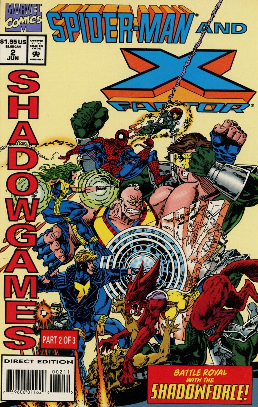 SPIDER-MAN AND X-FACTOR #2 SHADOWGAMES 1994
