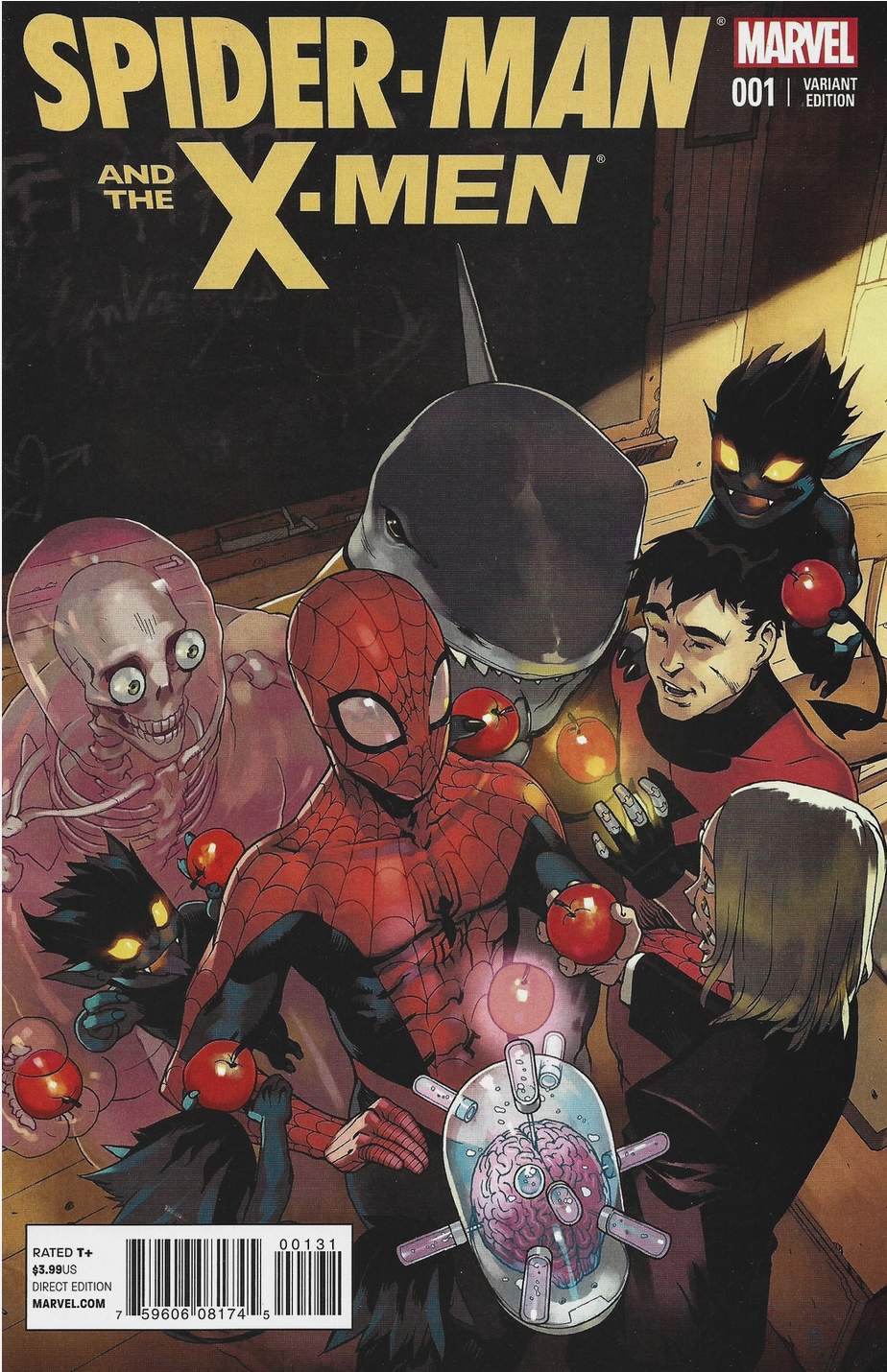 SPIDER-MAN AND X-MEN #1 BENGAL 1:25 VARIANT 2015