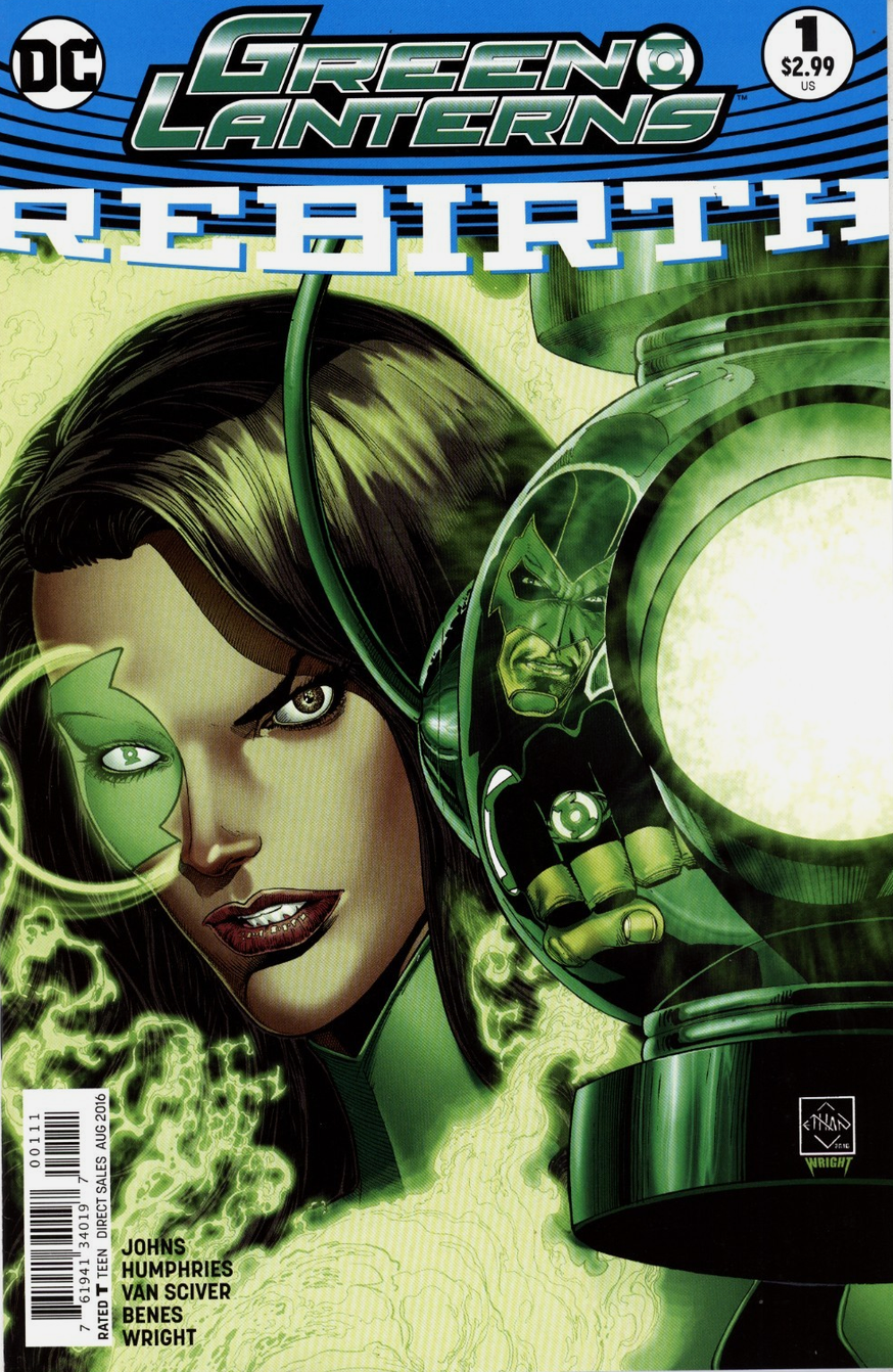 GREEN LANTERNS REBIRTH #1 1ST PRINT JESSICA CRUZ 2016 Green Lantern DC COMICS