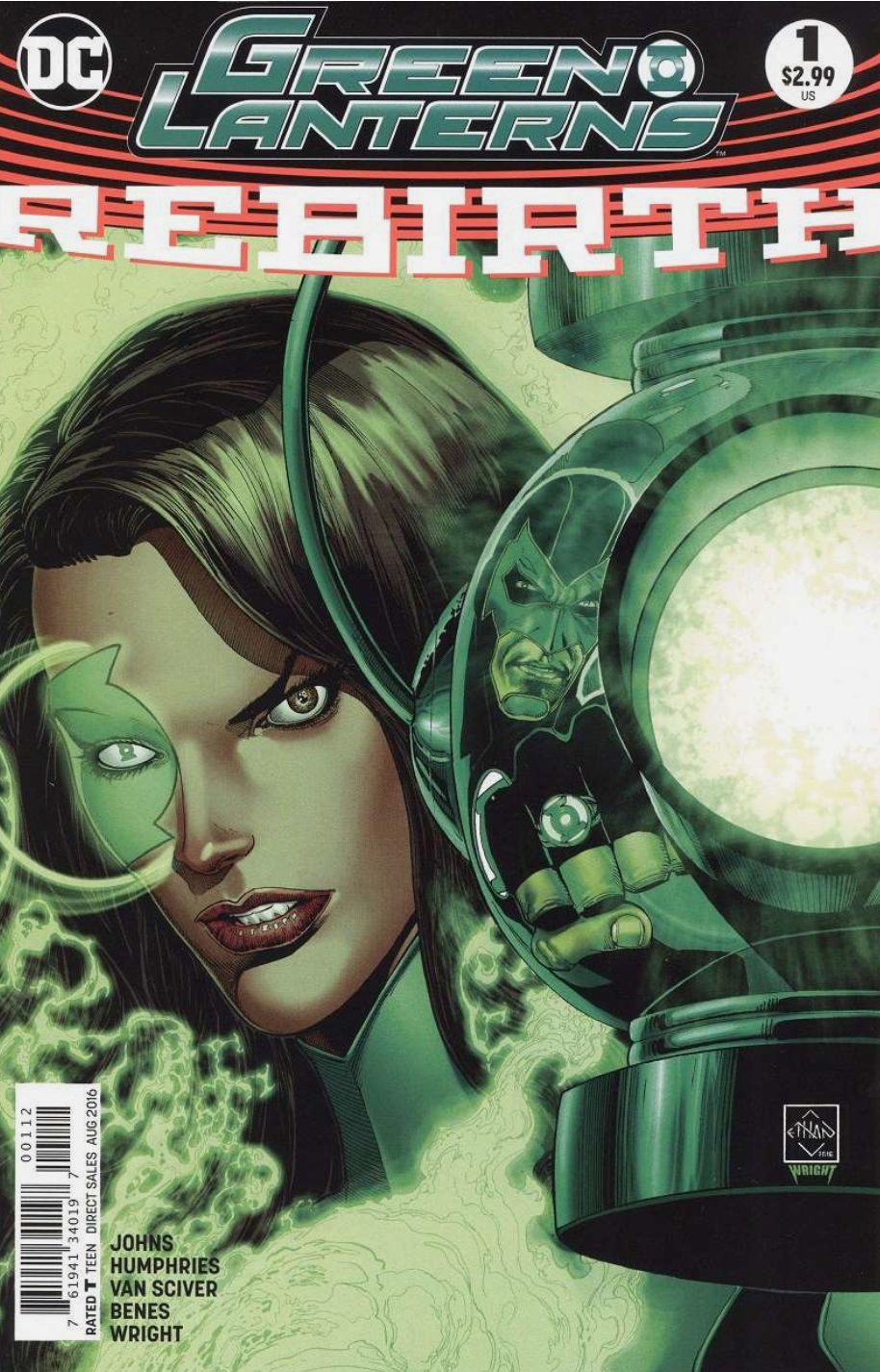 GREEN LANTERNS REBIRTH #1 2ND PRINT JESSICA CRUZ 2016 Green Lantern DC COMICS