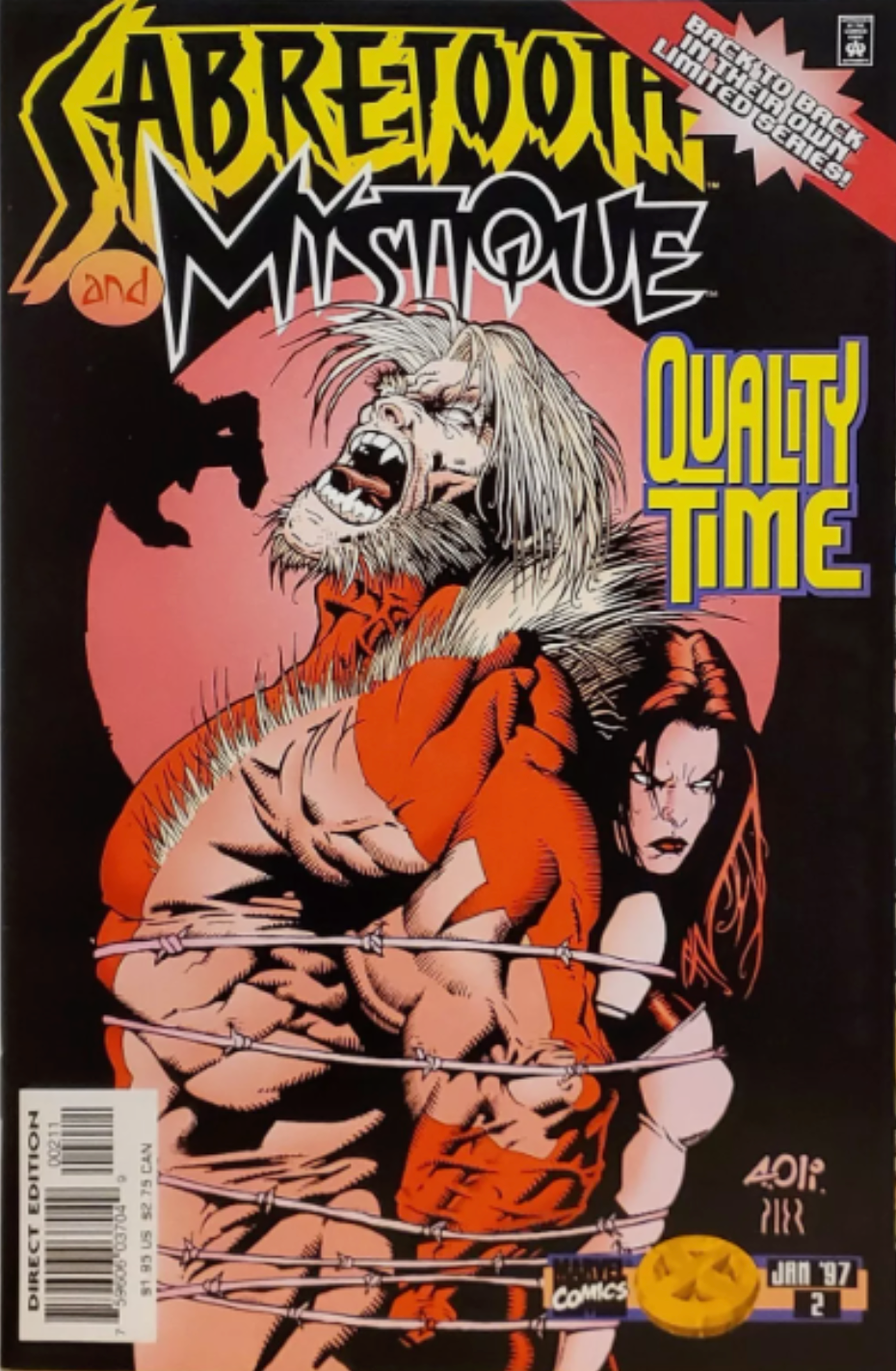 SABRETOOTH AND MYSTIQUE #2 1997