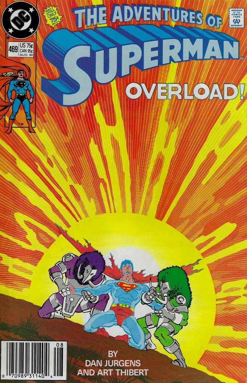 ADVENTURES OF SUPERMAN #469 1990 NEWSSTAND Superman DC COMCS