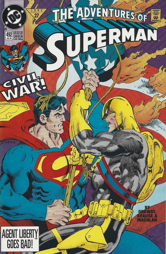 ADVENTURES OF SUPERMAN #492 1992 Superman DC COMCS