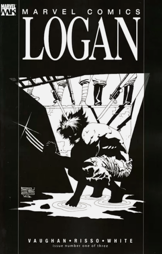 LOGAN #1 B&W VARIANT MARVEL KNIGHTS 2008 Logan MARVEL COMCS