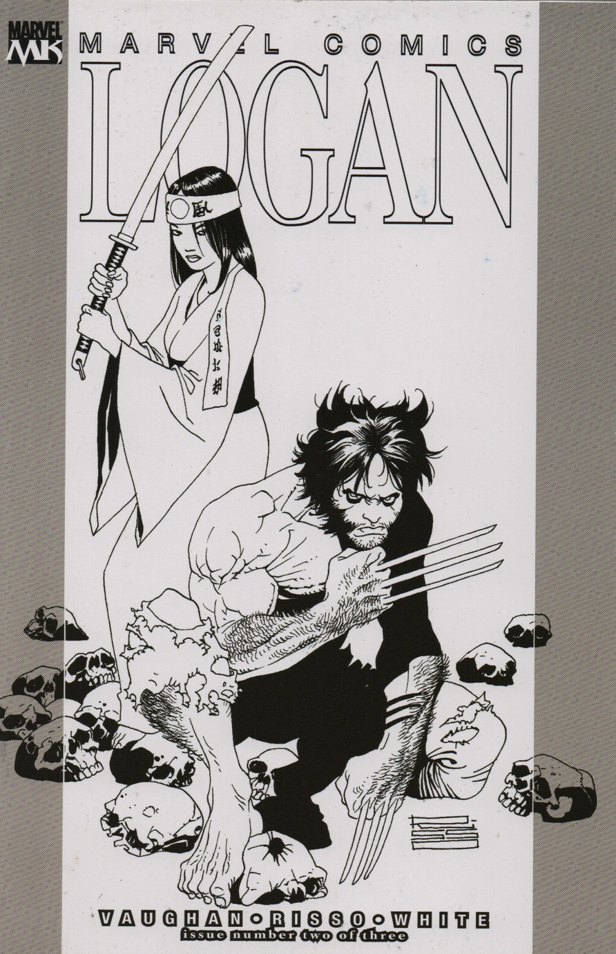 LOGAN #2 B&W VARIANT MARVEL KNIGHTS 2008 Logan MARVEL COMCS