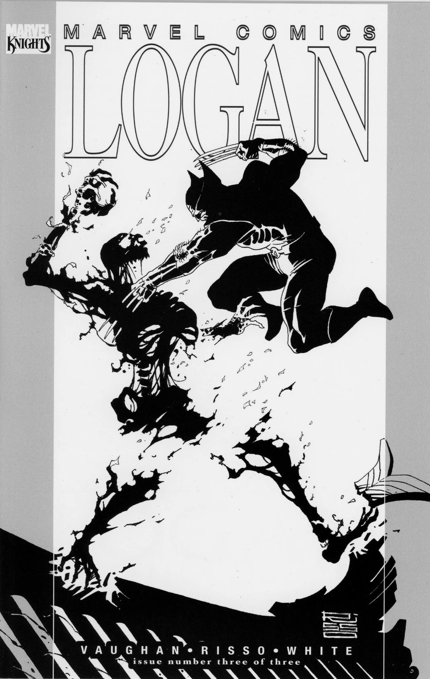 LOGAN #3 B&W VARIANT MARVEL KNIGHTS 2008