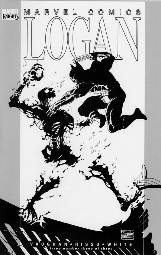 LOGAN #3 B&W VARIANT MARVEL KNIGHTS 2008 Logan MARVEL COMCS