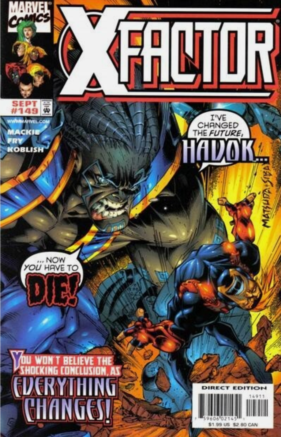 X-FACTOR #149 1998 X-Factor MARVEL COMICS