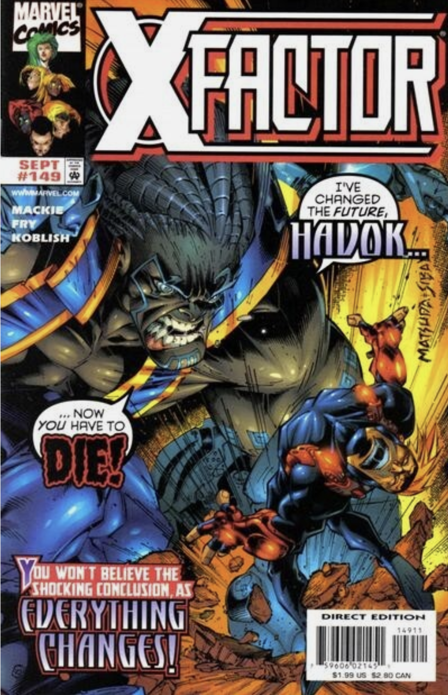 X-FACTOR #149 1998 X-Factor MARVEL COMICS