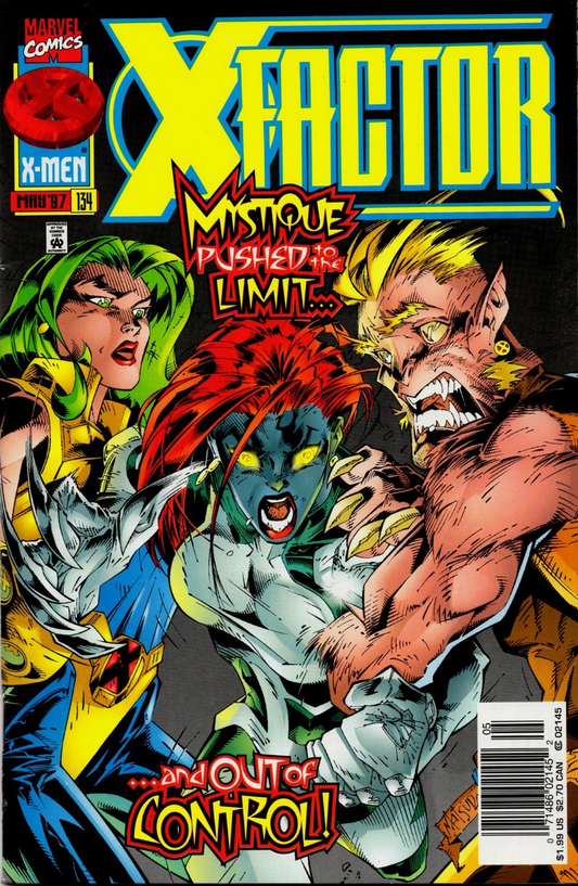 X-FACTOR #134 1997 NEWSSTAND X-Factor MARVEL COMICS