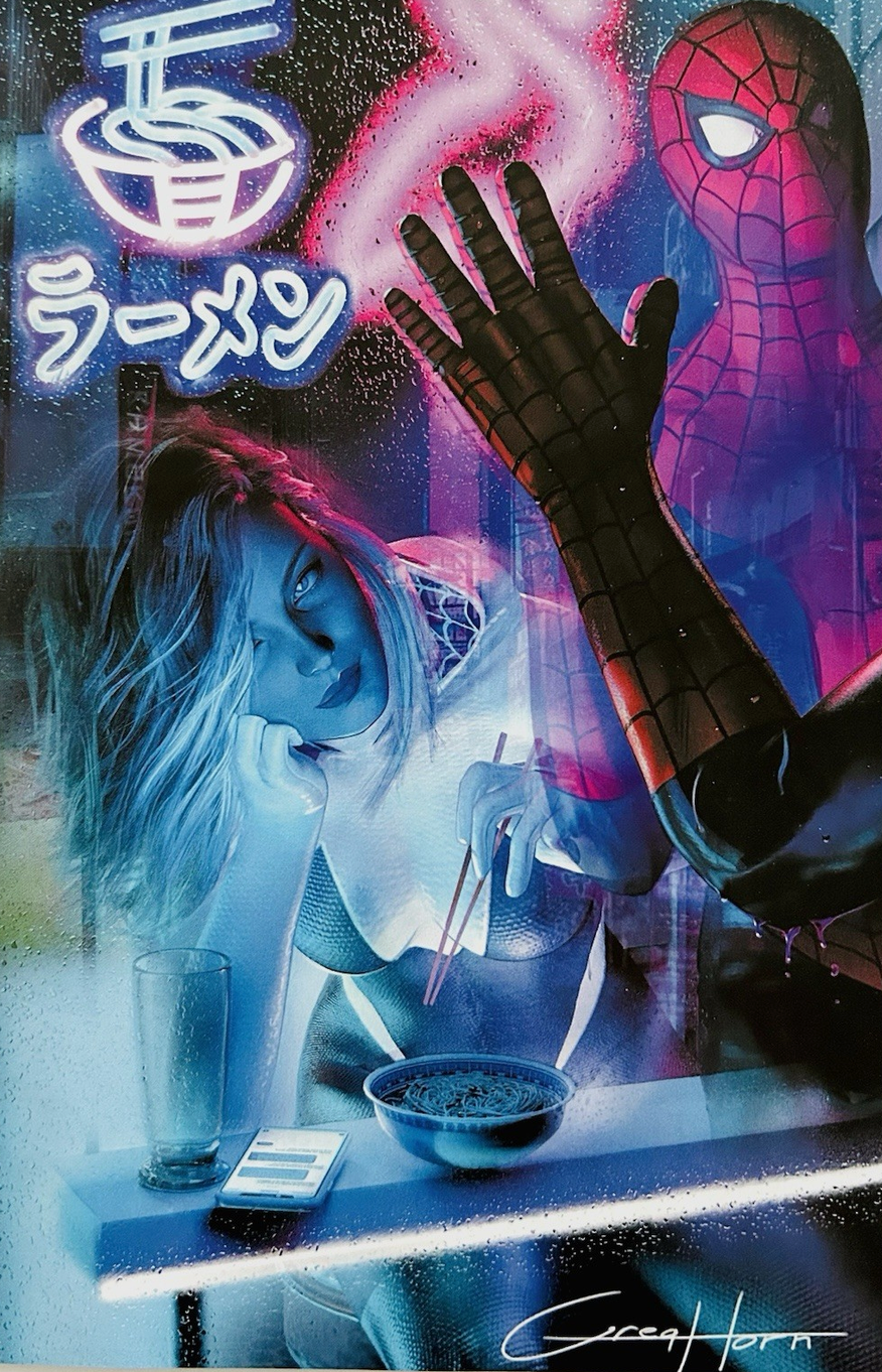 SPIDER-GWEN GHOST-SPIDER #1 GREG HORN EXCLUSIVE VIRGIN VARIANT 2024 Spider-Gwen MARVEL PRH