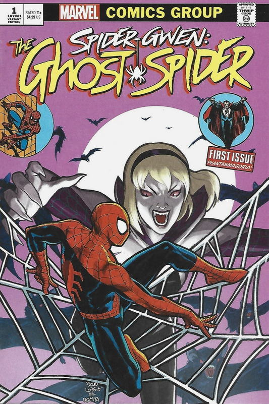 SPIDER-GWEN GHOST-SPIDER #1 LOPEZ VAMPIRE VARIANT 2024 Spider-Gwen MARVEL PRH