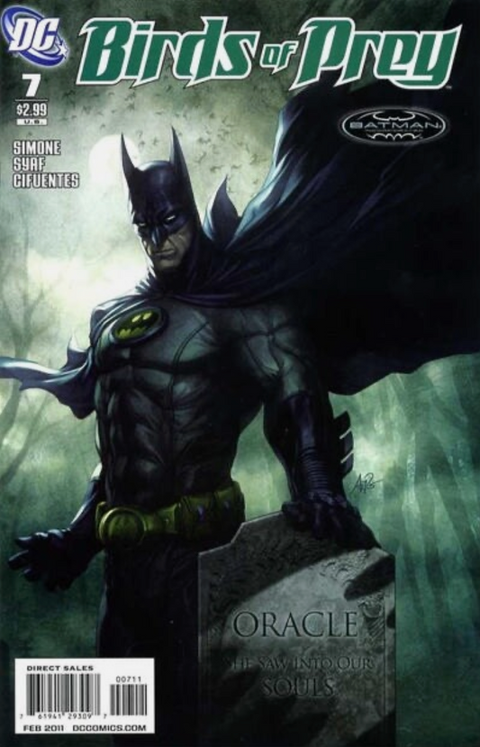 BIRDS OF PREY #7 ARTGERM BATMAN COVER 2011