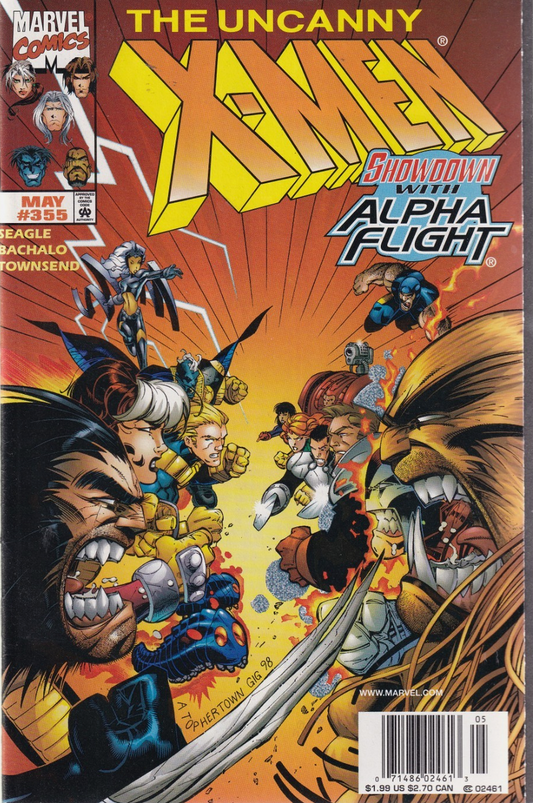 X-MEN #355 1998 NEWSSTAND X-Men MARVEL COMCS