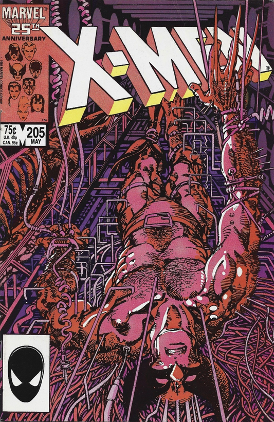 X-MEN #205 1986 (ORIGIN OF LADY DEATHSTRIKE)