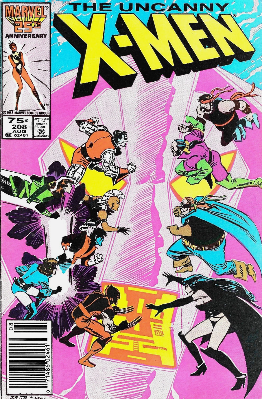X-MEN #208 1986 NEWSSTAND