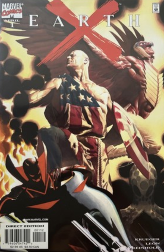 EARTH X #1 2ND PRINT VARIANT ALEX ROSS 1999 MARVEL COMCS