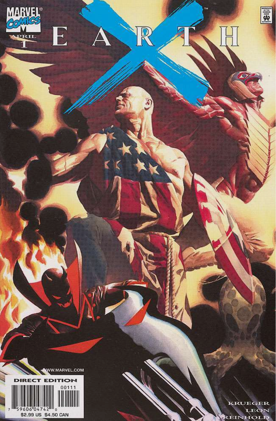 EARTH X #1 ALEX ROSS 1999 MARVEL COMCS