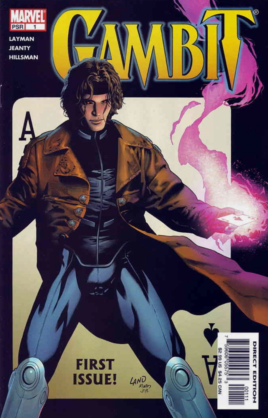 GAMBIT #1 GREG LAND 2004 MARVEL COMCS