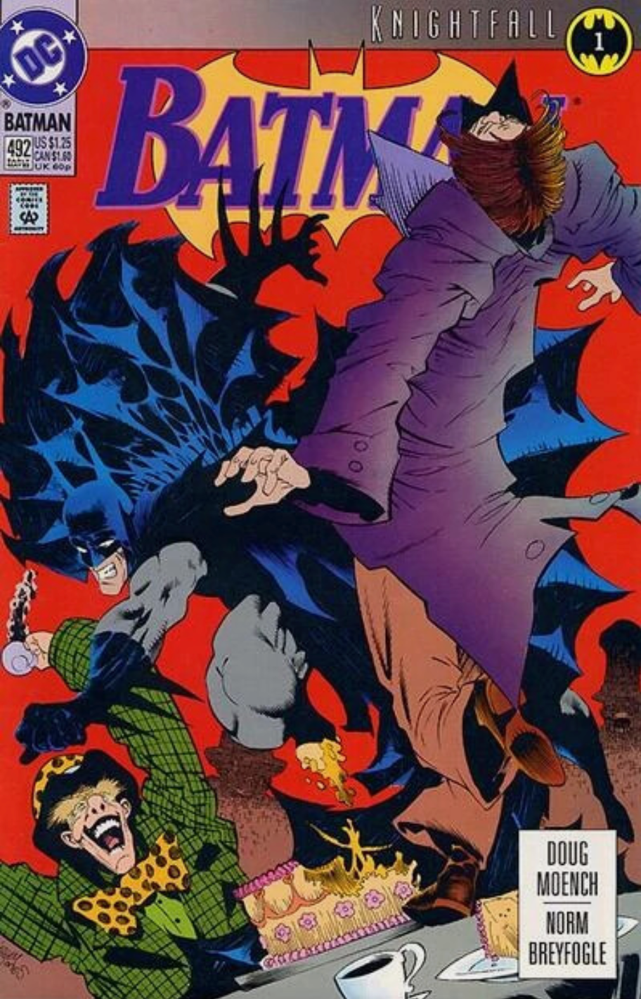 BATMAN #492 1993 KNIGHTFALL Batman DC COMICS