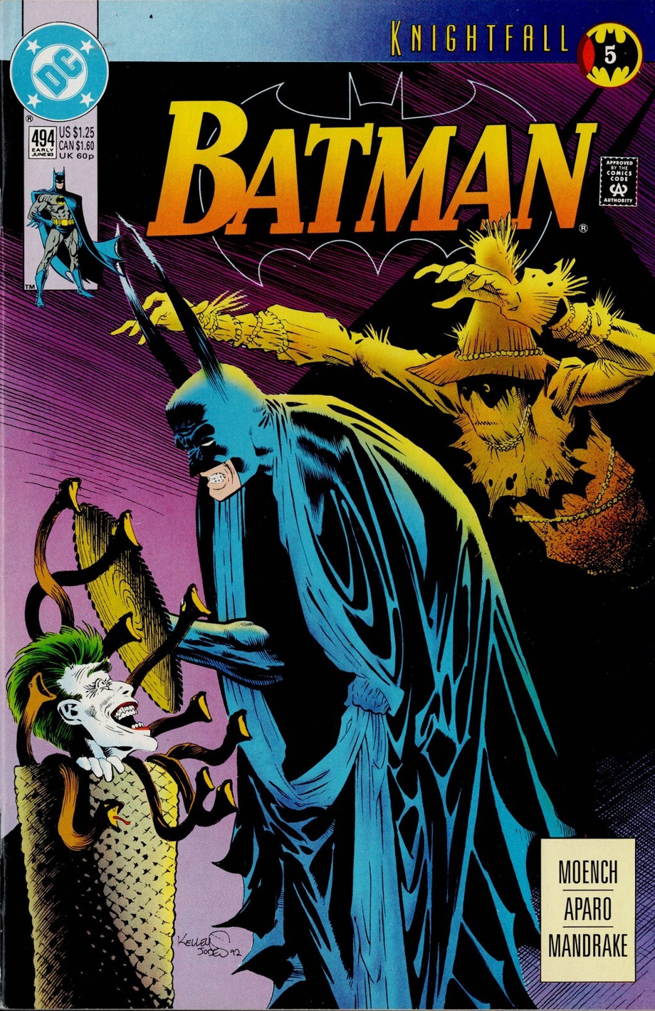 BATMAN #494 1993 KNIGHTFALL