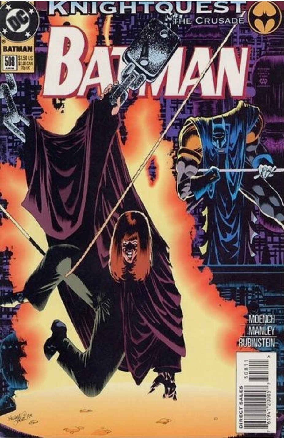 BATMAN #508 1994 KNIGHTQUEST Batman DC COMICS