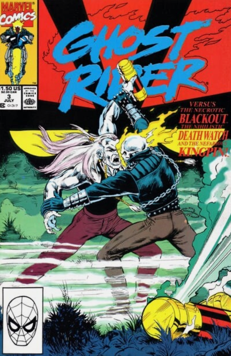 GHOST RIDER #3 1990 Ghost Rider MARVEL COMCS