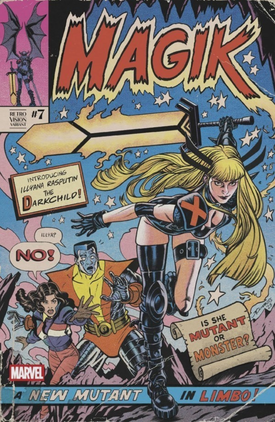MAGIK #7 JOE QUINONES RETRO VISION VARIANT 2025 Magik MARVEL PRH