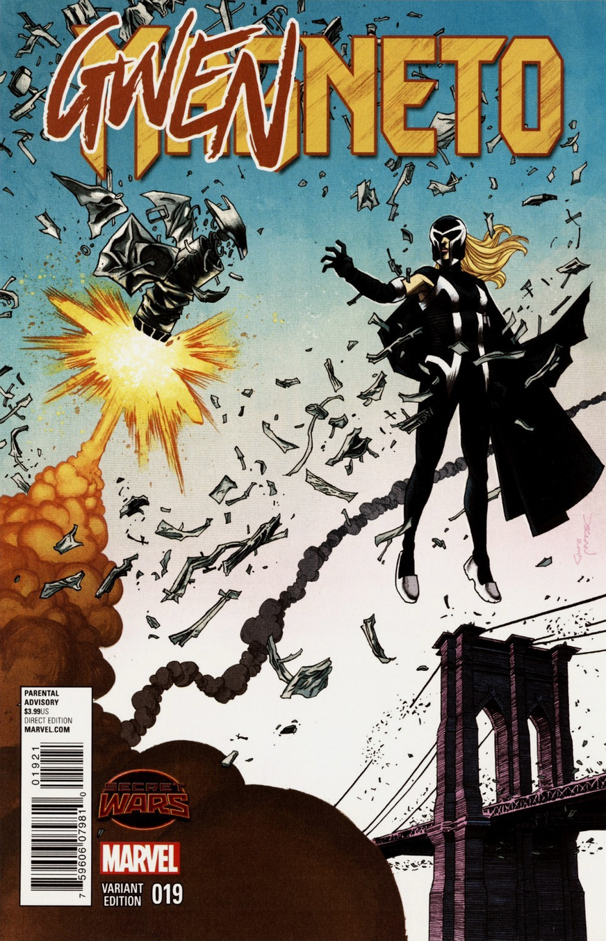 MAGNETO #19 GWEN STACY SHALVEY VARIANT 2015 X-Men MARVEL COMCS