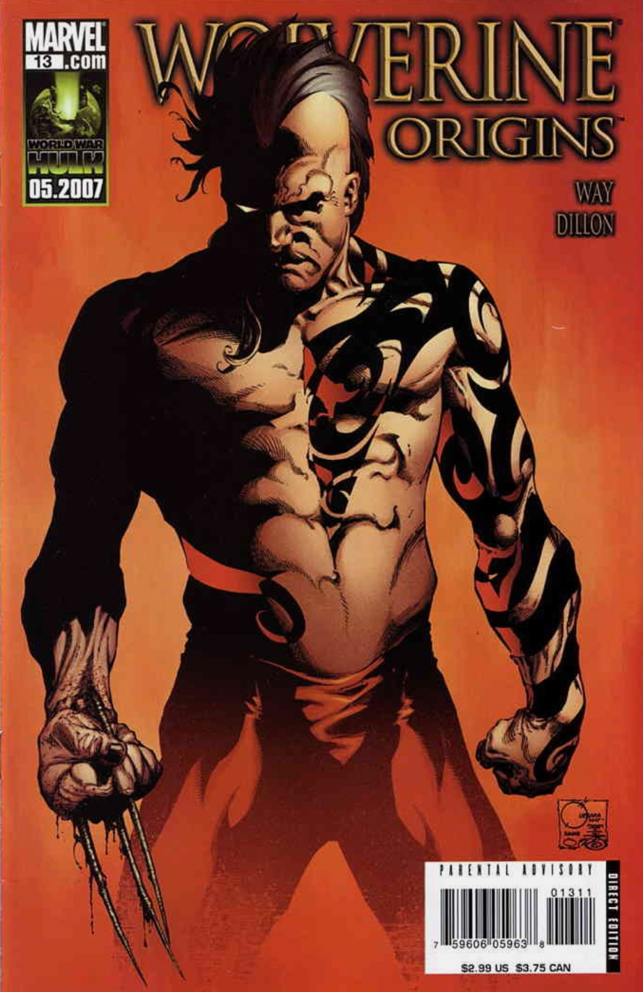 WOLVERINE ORIGINS #13 2007 (1ST FULL COVER APP DAKEN)