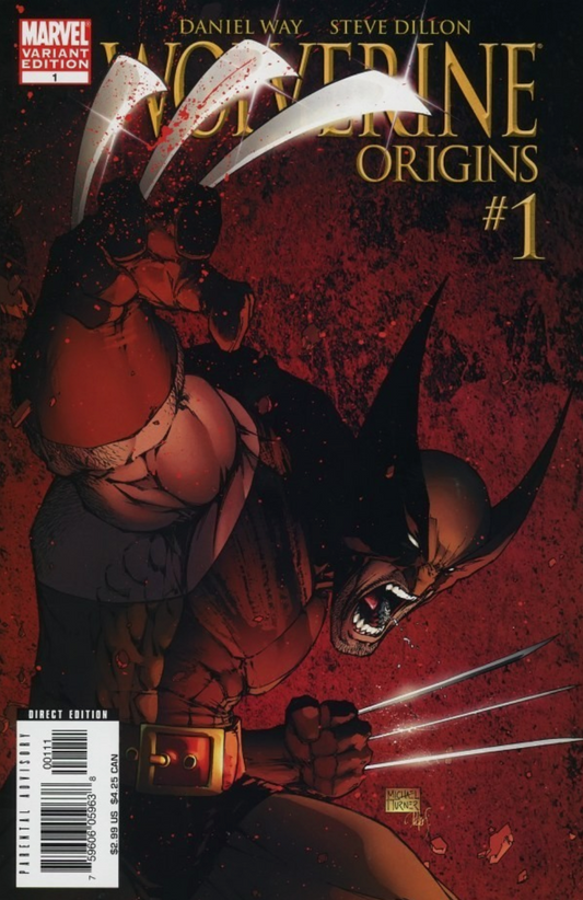 WOLVERINE ORIGINS #1 MICHAEL TURNER VARIANT 2006 Wolverine MARVEL COMCS