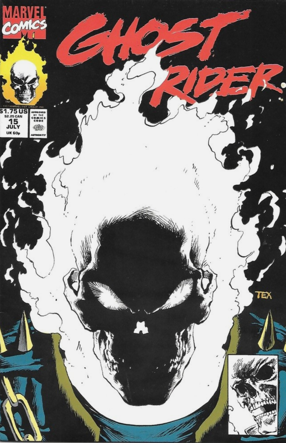 GHOST RIDER #15 GLOW IN THE DARK 1991