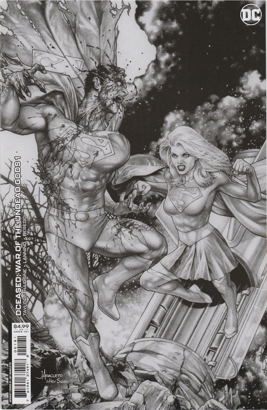 DCEASED WAR OF THE UNDEAD GODS #1 (OF 8) JAY ANACLETO VARIANT 2022