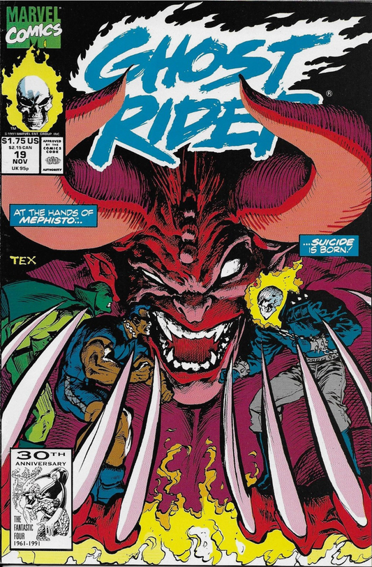 GHOST RIDER #19 1991 Ghost Rider MARVEL COMCS