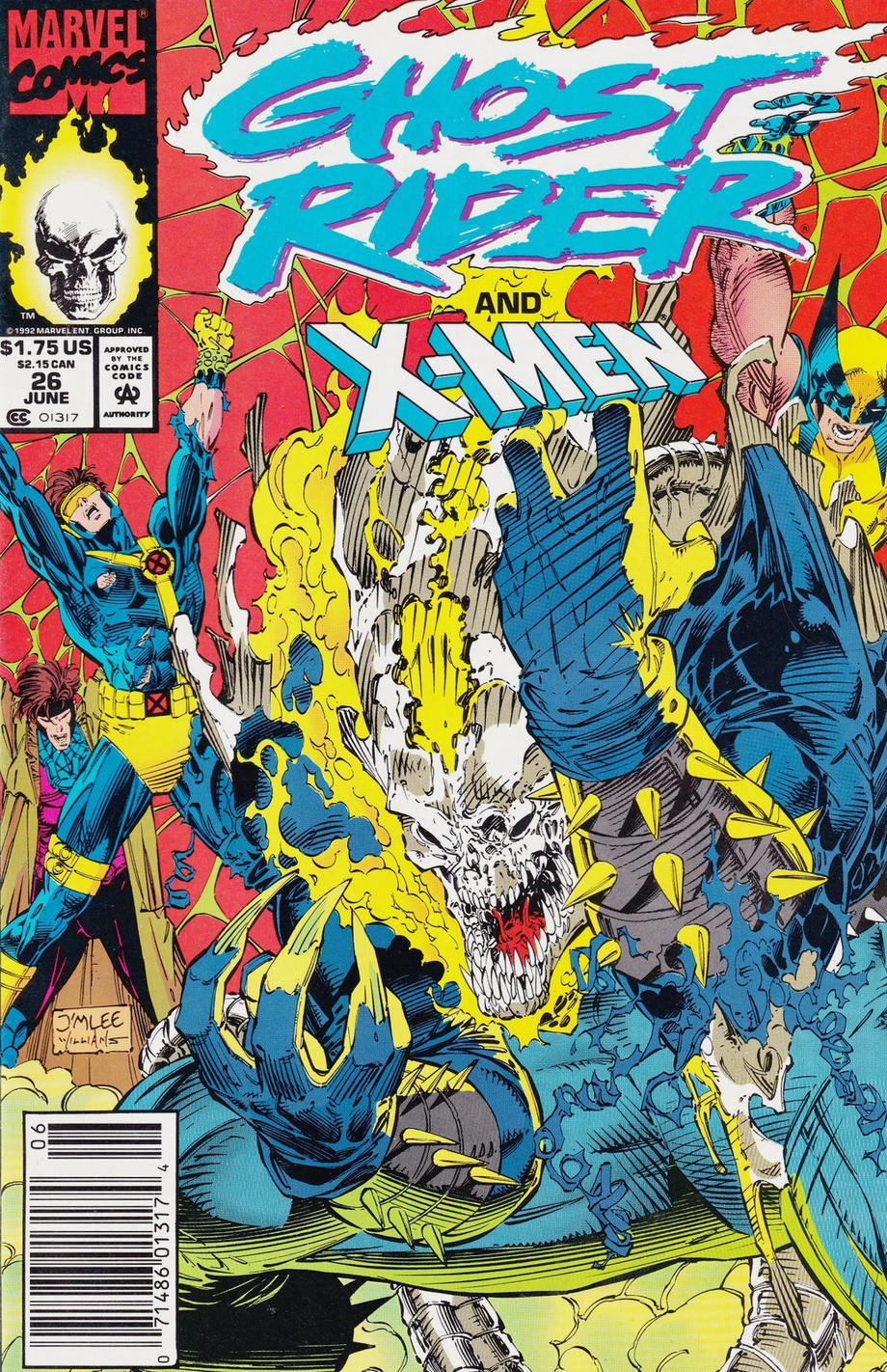GHOST RIDER #26 1992 JIM LEE COVER NEWSSTAND