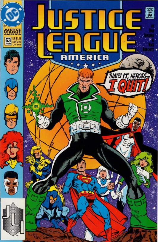 JUSTICE LEAGUE AMERICA #63 1992 Justice League of America DC COMICS