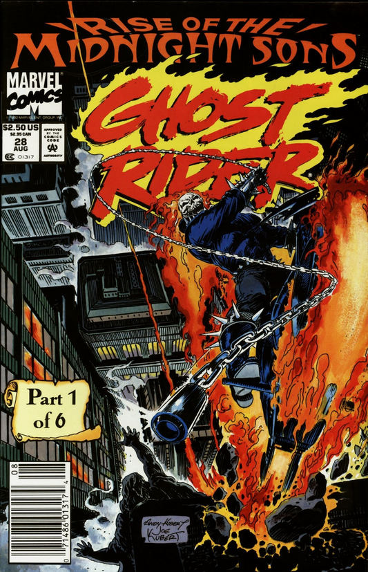 GHOST RIDER #28 1992 (1ST MIDNIGHT SONS) NEWSSTAND Ghost Rider MARVEL COMCS
