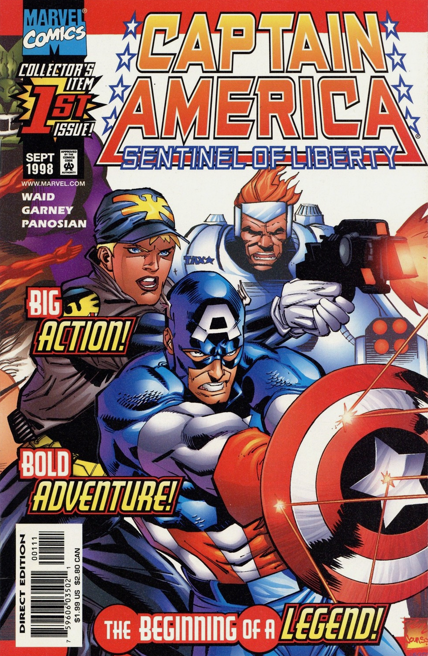 Captain American Sentinel of Liberty #1 1998 Captain America MARVEL COMCS