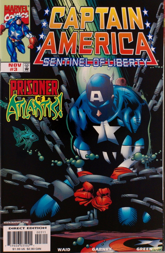 Captain American Sentinel of Liberty #3 1998 Captain America MARVEL COMCS
