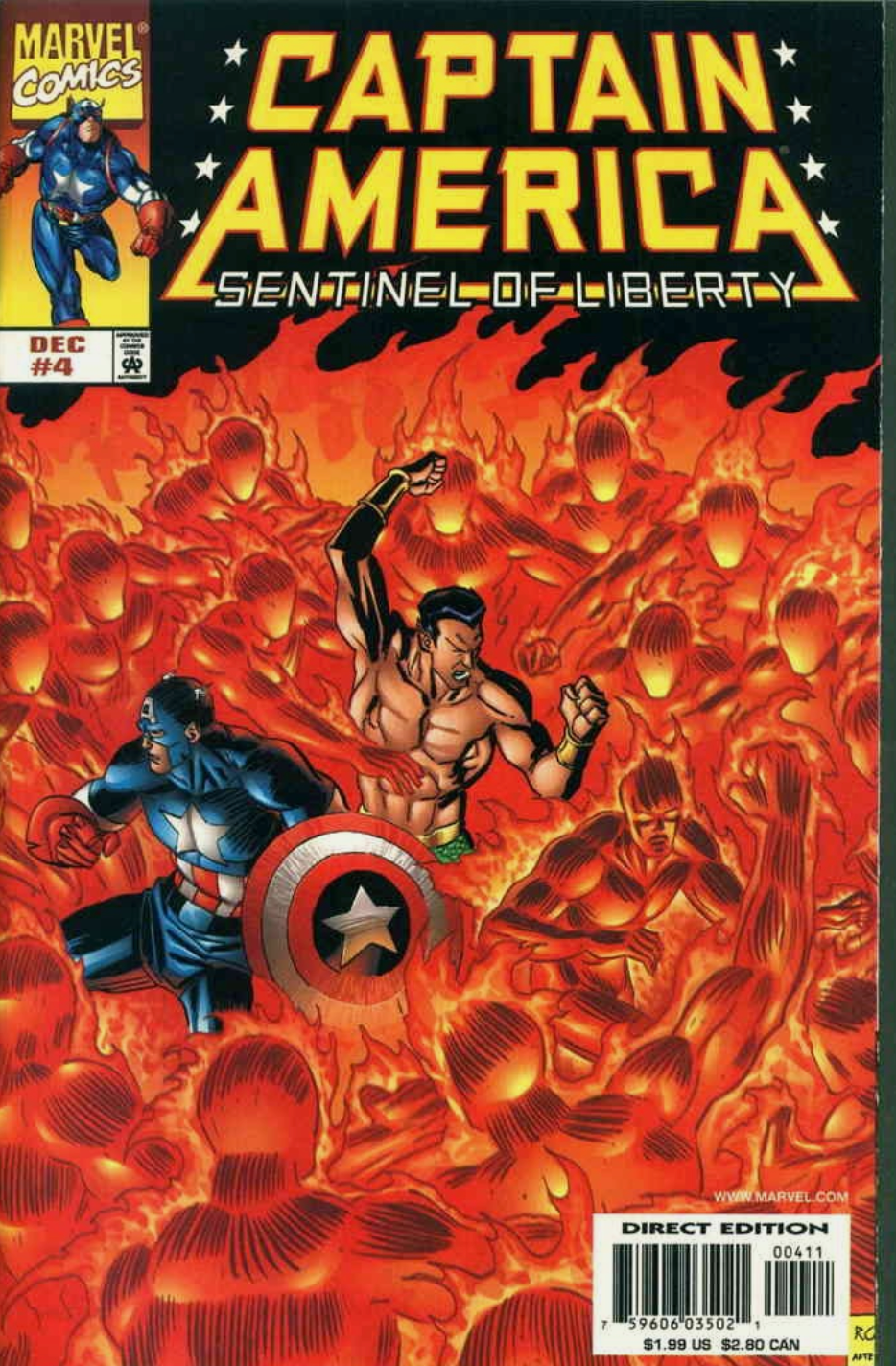 Captain American Sentinel of Liberty #4 1998 Captain America MARVEL COMCS
