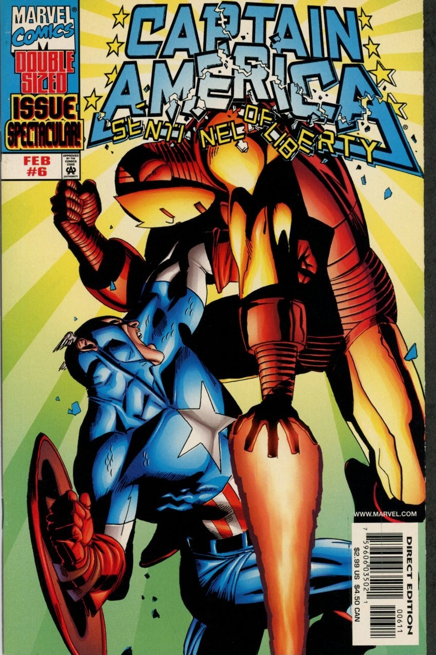 Captain American Sentinel of Liberty #6 1999 Captain America MARVEL COMCS