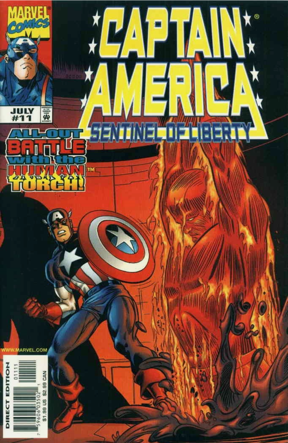 Captain American Sentinel of Liberty #11 1999 Captain America MARVEL COMCS