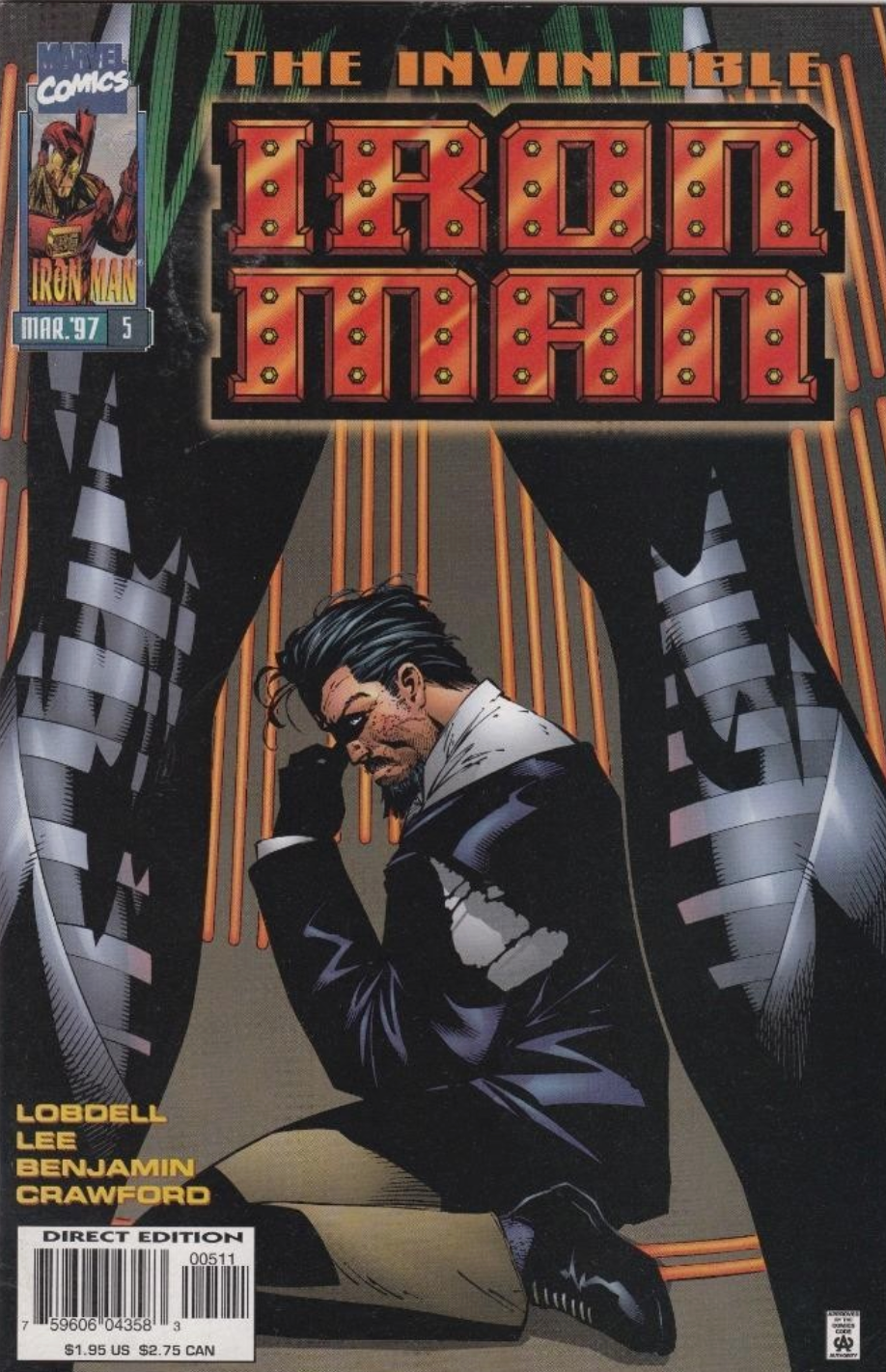 Iron Man #5 1997 Iron Man MARVEL COMCS