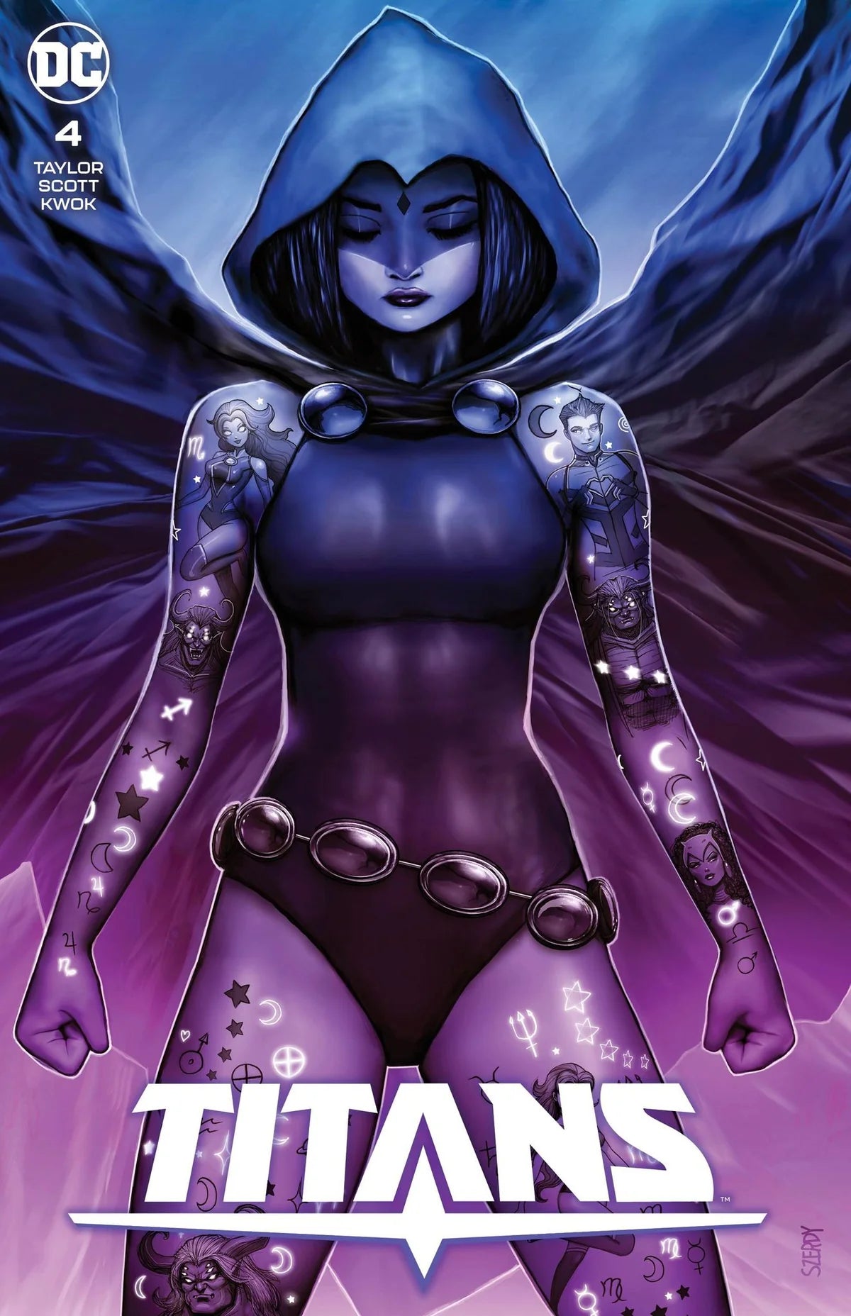 TITANS #4 SZERDY RAVEN EXCLUSIVE VARIANT 2023 Titans DC COMICS