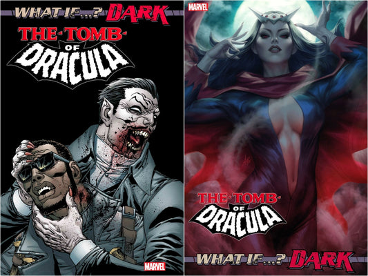11/08/2023 WHAT IF? DARK TOMB OF DRACULA #1 COVER  A & ARTGERM VARIANT SET OF 2