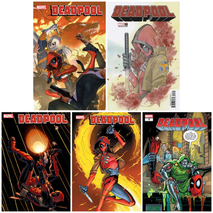 10/02/2024 DEADPOOL #7 SET OF 5 COVERS  MARVEL PRH   