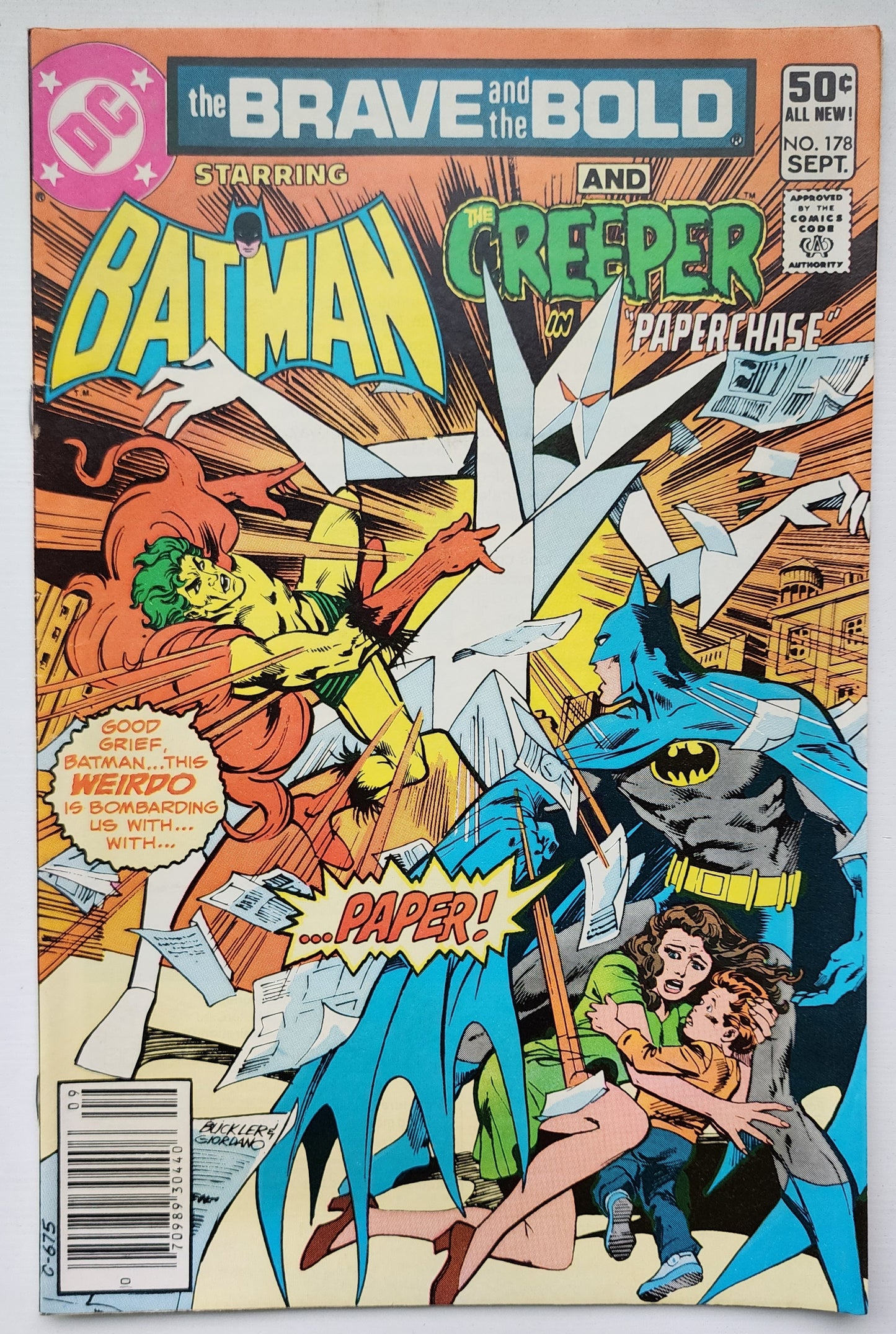 BRAVE AND BOLD #178 BATMAN CREEPER NEWSSTAND 1981 Brave and the Bold DC Comics