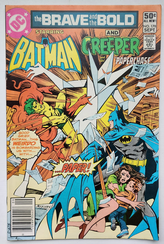 BRAVE AND BOLD #178 BATMAN CREEPER NEWSSTAND 1981 Brave and the Bold DC Comics