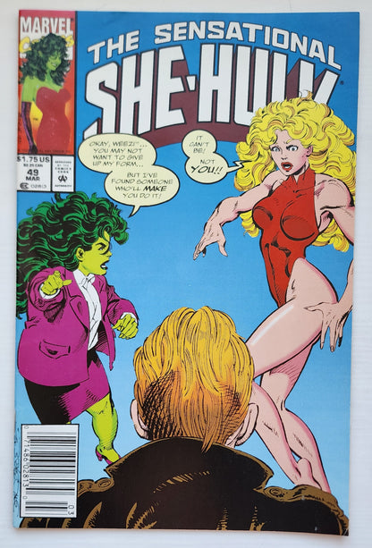 SENSATIONAL SHE-HULK #49 NEWSSTAND 1993 She-Hulk MARVEL COMICS